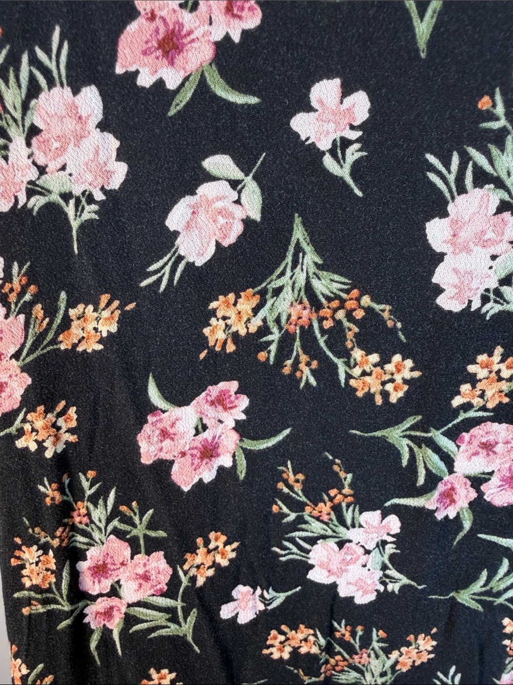 Saltwater LUXE Floral V-Neck Open Back Button up Tunic Boho Chic Size L - Picture 3 of 9
